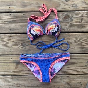 Maaji 2 piece reversible bikini small